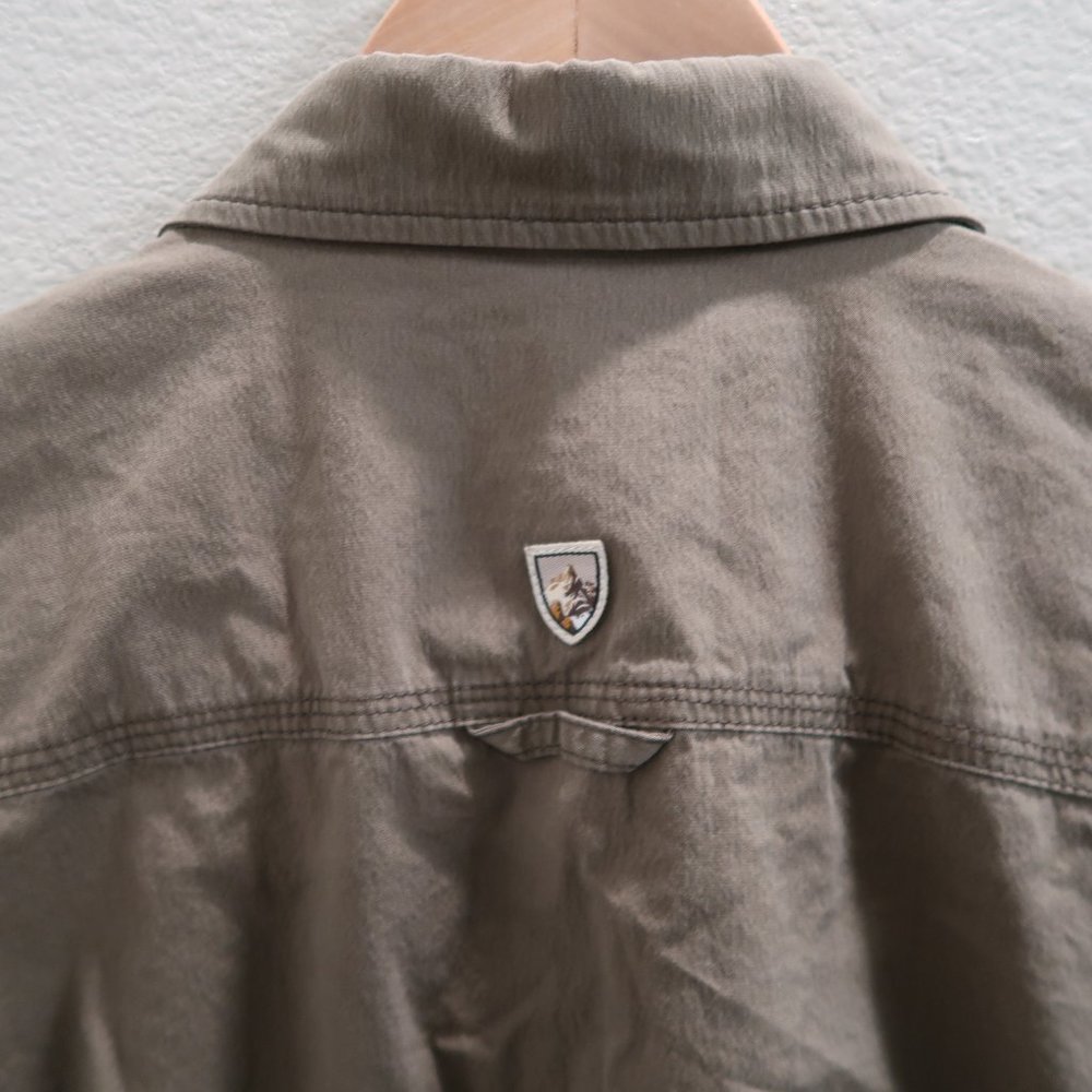 KUHL army green Long Sleeve Tapered Fit Men's Shirt Large - Picture 6 of 6